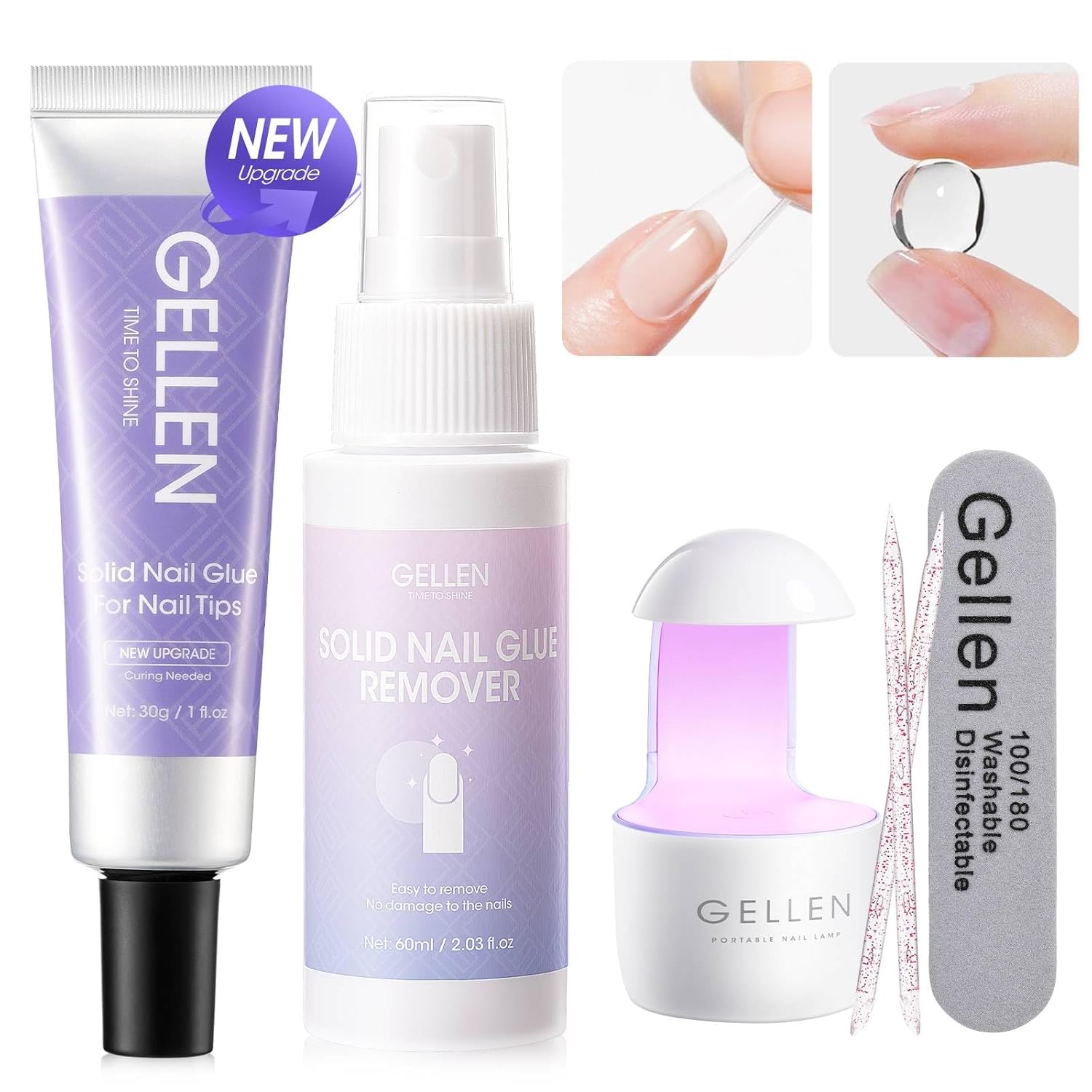 Polygel Nail Kit - GELLEN 30g Polygel Nagellijm Solide Gel