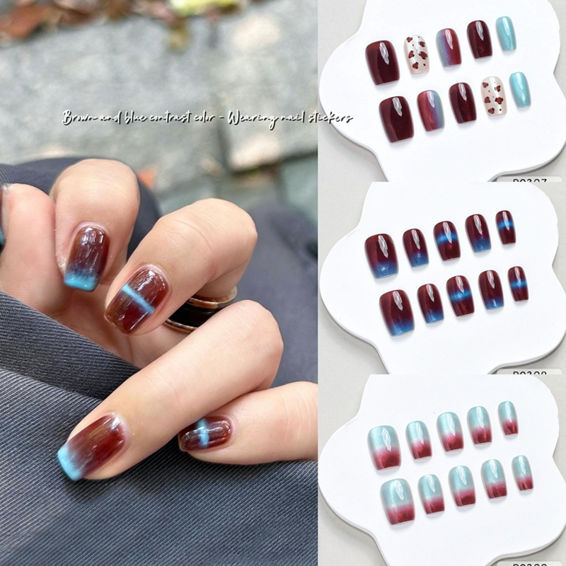 Nail Art Fake Nails - 10 stuks herfst winter nieuwe stijl