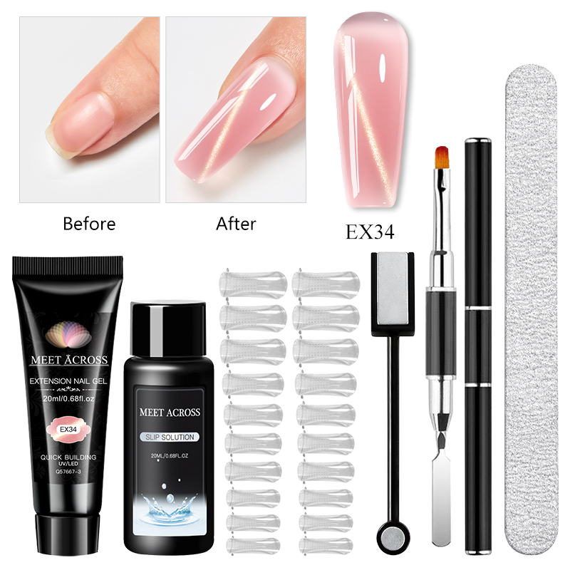 Polygel Nail Kit - 6-delige set 20ml Cat Eye Poly