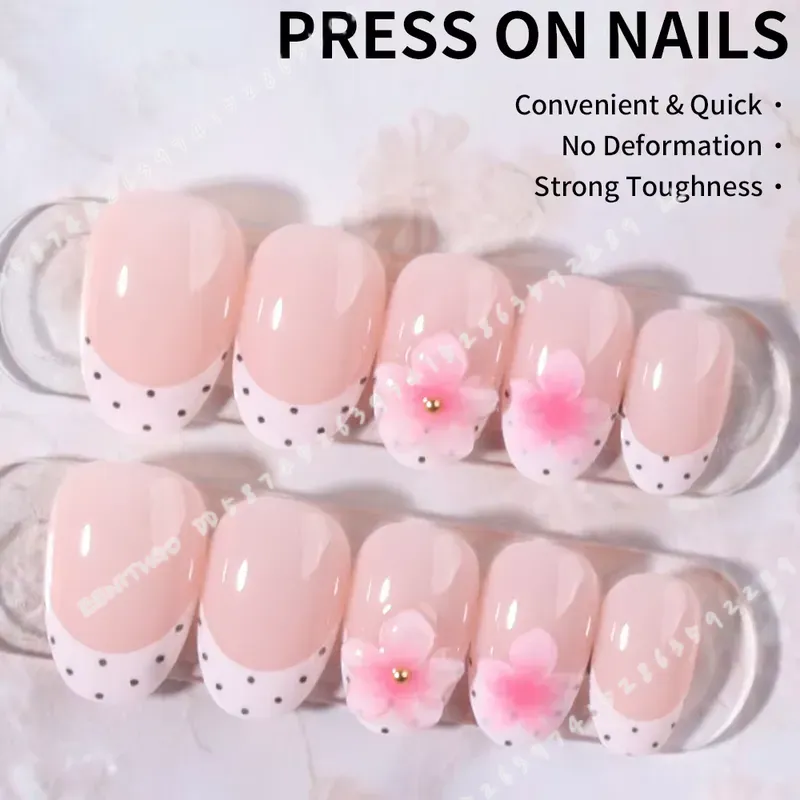 24 stuks korte ovale 3D gel na - Nail Art Oval recensie en prijs