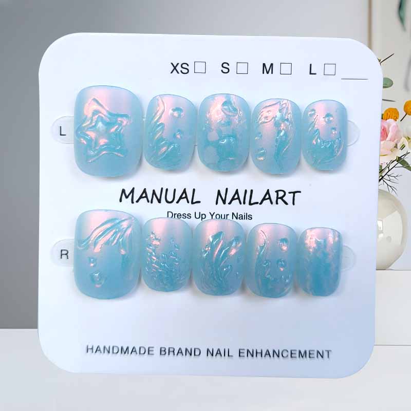 10 stuks Ocean Secret Realm Bl - Nail Art Fake Nails recensie en prijs