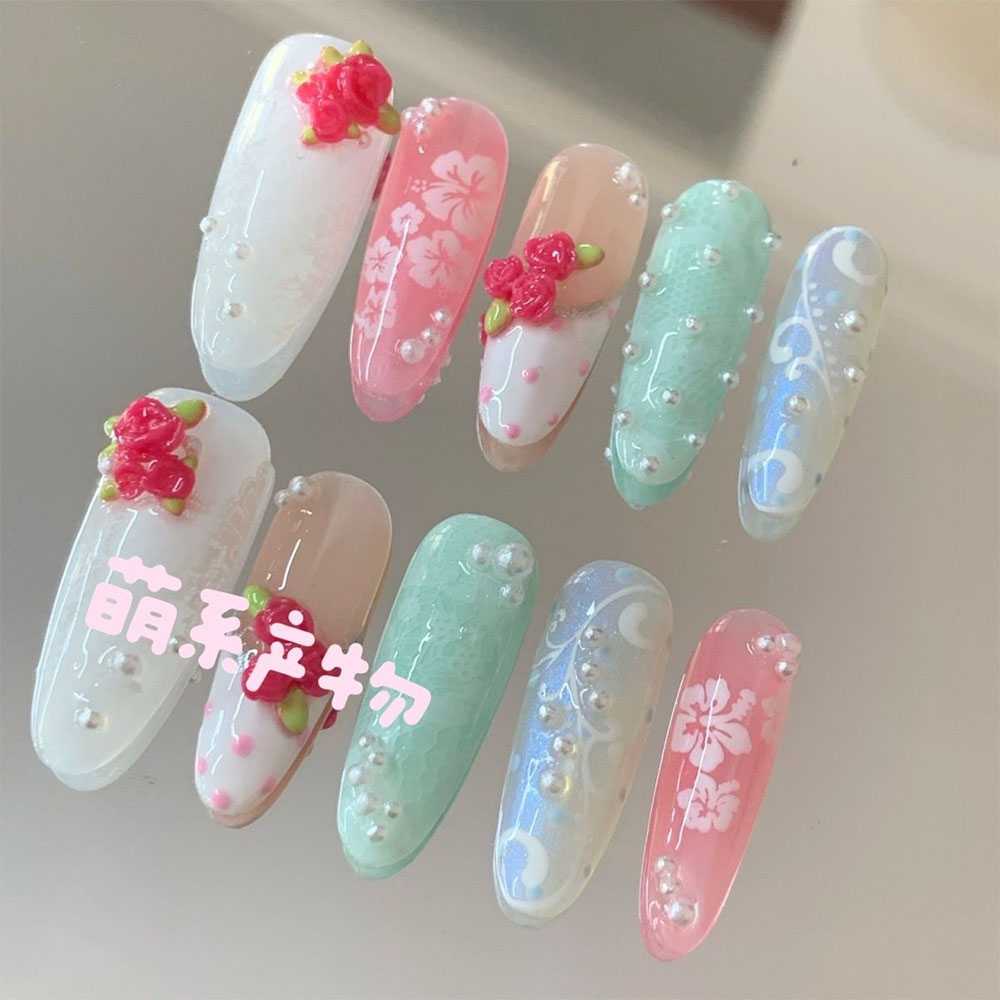 Koreaanse stijl polkadot sterr - Nail Art Oval recensie en prijs