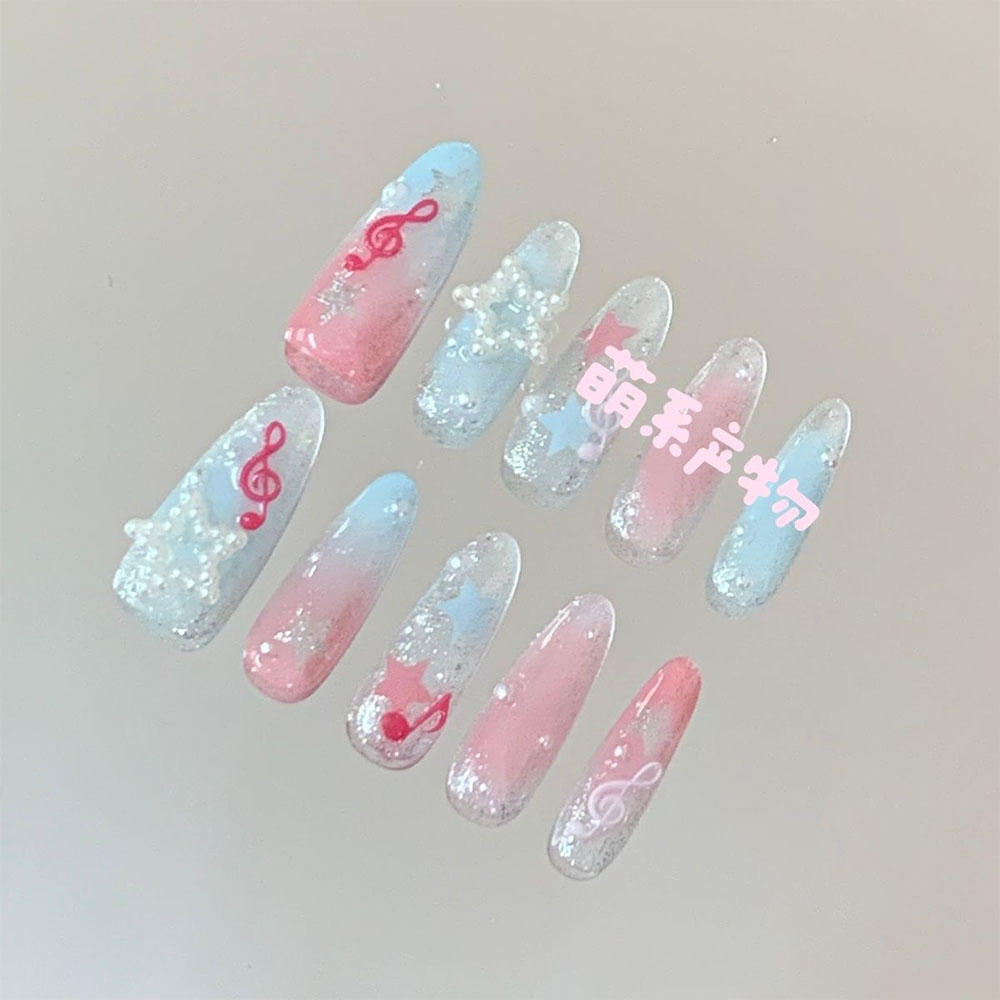 Koreaanse stijl polkadot sterr - Nail Art Oval recensie en prijs