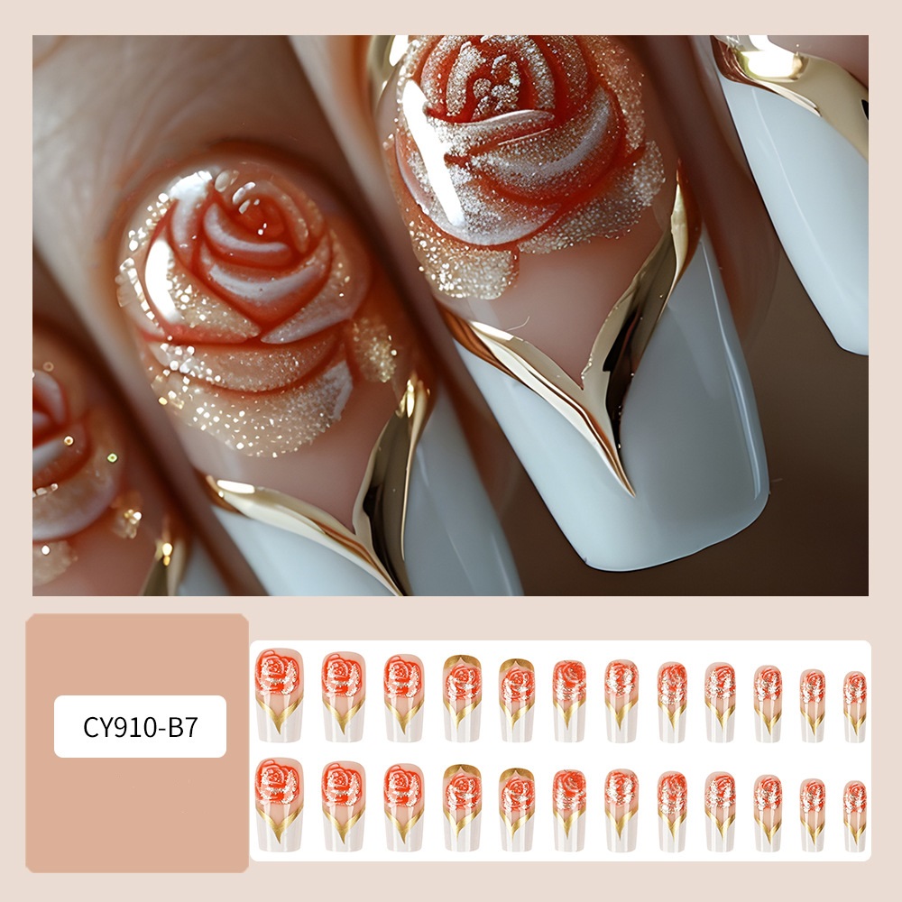 Witte Franse Tip Druk op Nagel - Nail Art Full Color recensie en prijs