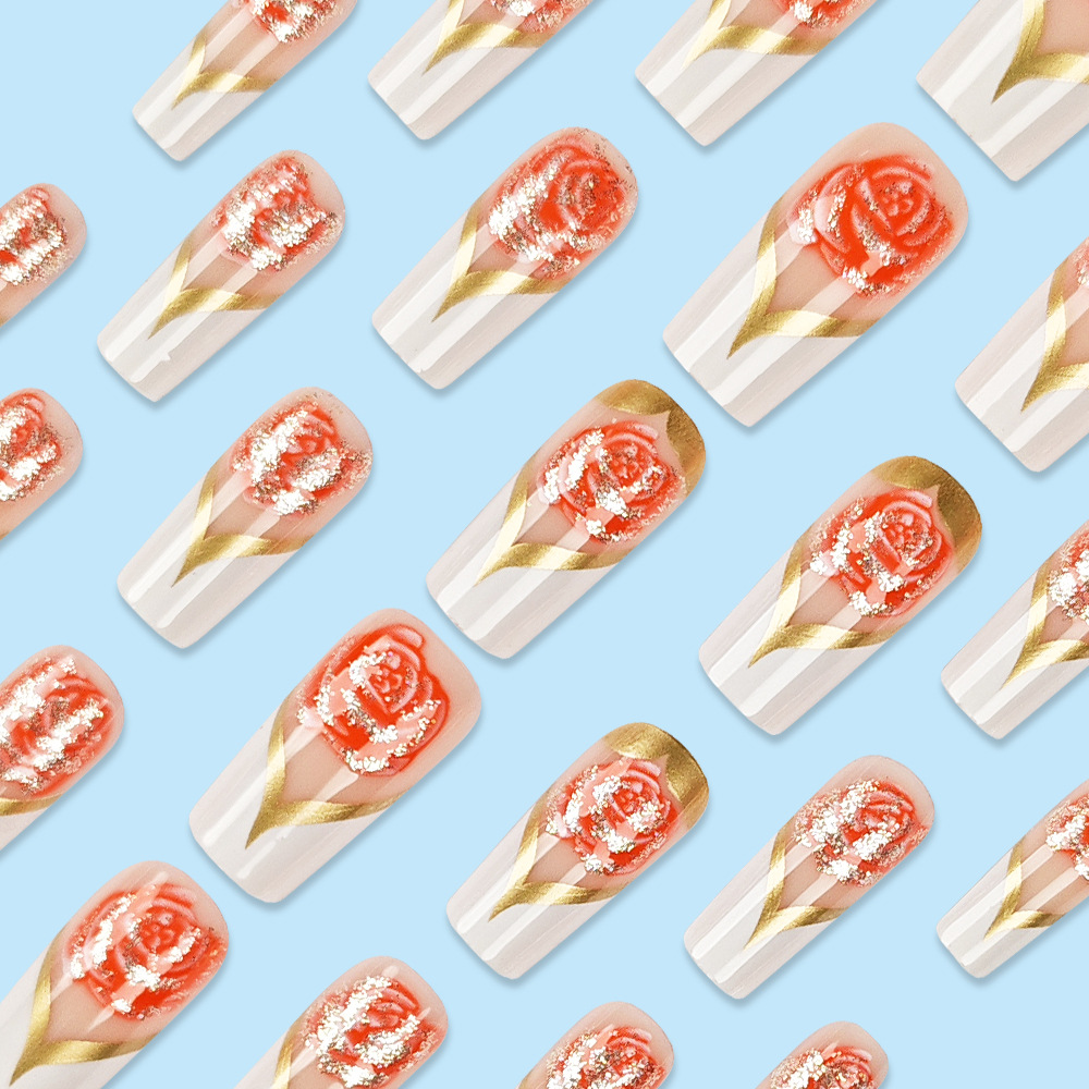 Witte Franse Tip Druk op Nagel - Nail Art Full Color recensie en prijs