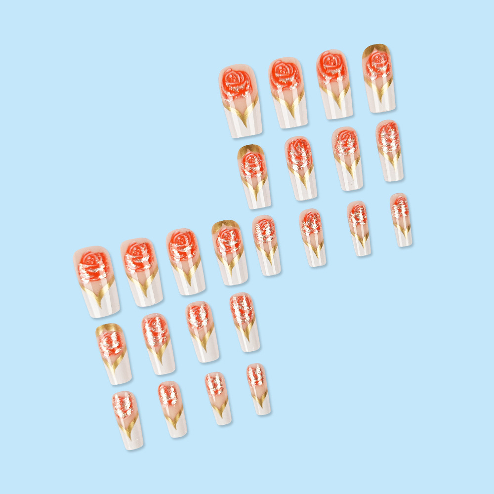 Witte Franse Tip Druk op Nagel - Nail Art Full Color recensie en prijs
