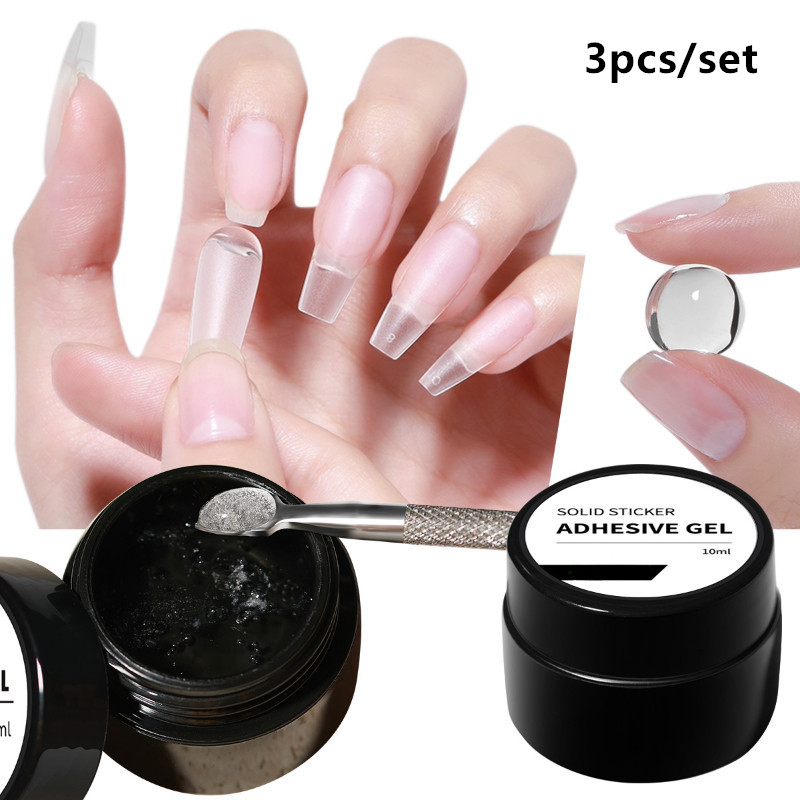 3 stks/set Solid Nail Tips Gel - Nail Art Full Color recensie en prijs