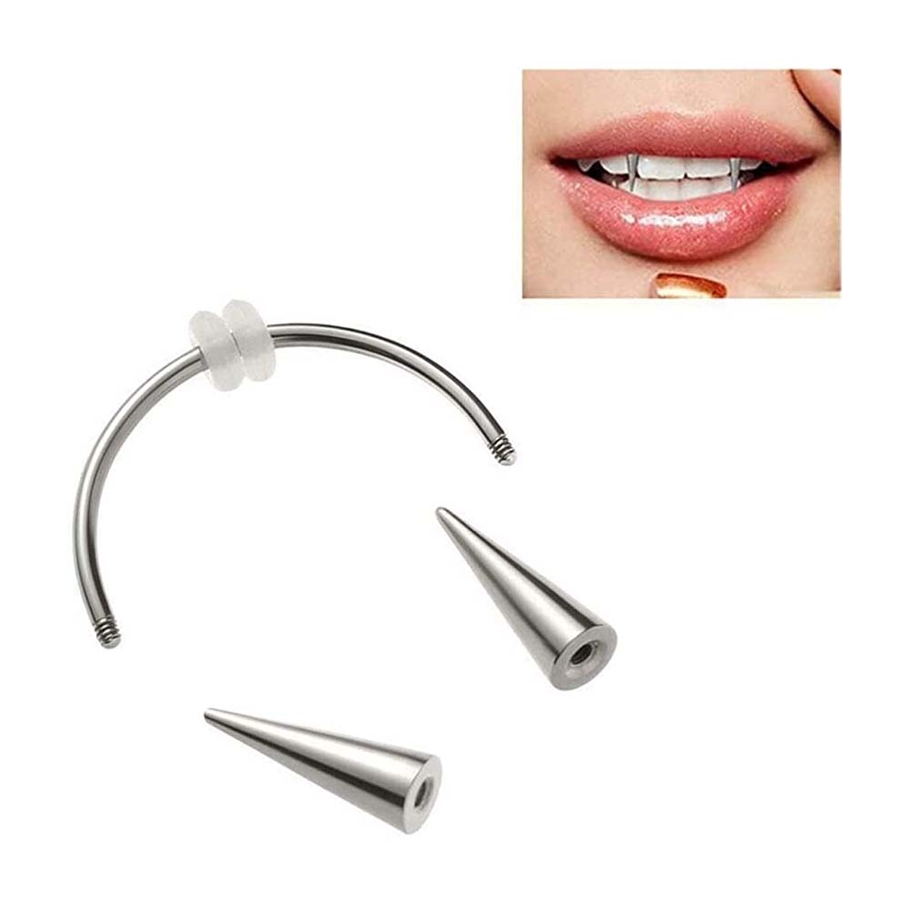 Wkoud 2 Pcs Piercing Tijger Ta - Nail Art Vampire recensie en prijs