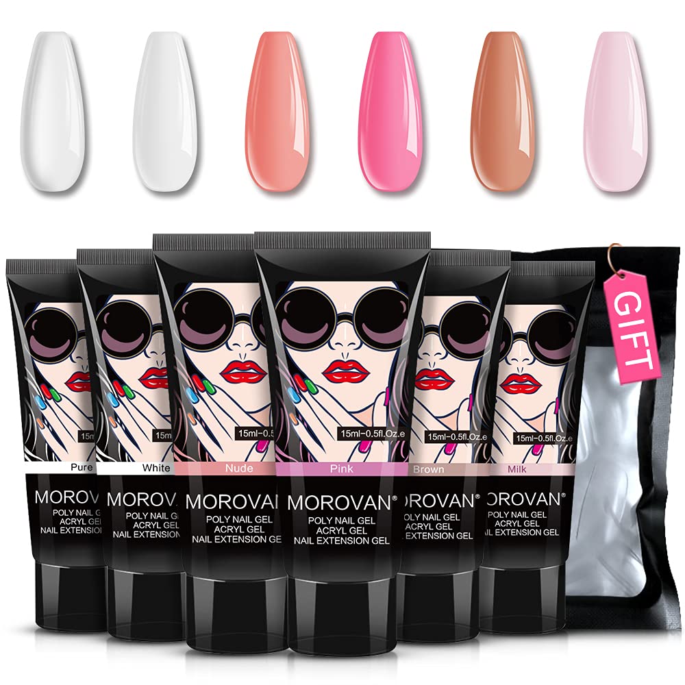 Poly Nail Gel Kit -6 Kleuren 0 - Polygel Nail Kit recensie en prijs