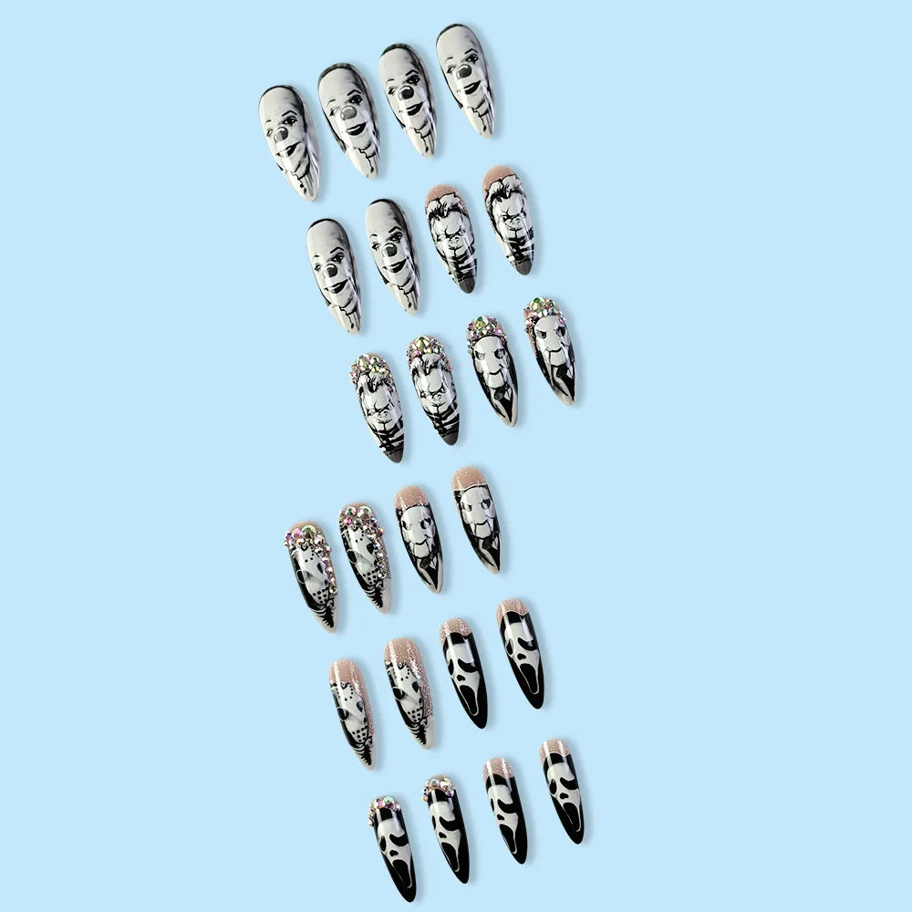 24 stuks glanzende lange amand - Nail Art Vampire recensie en prijs