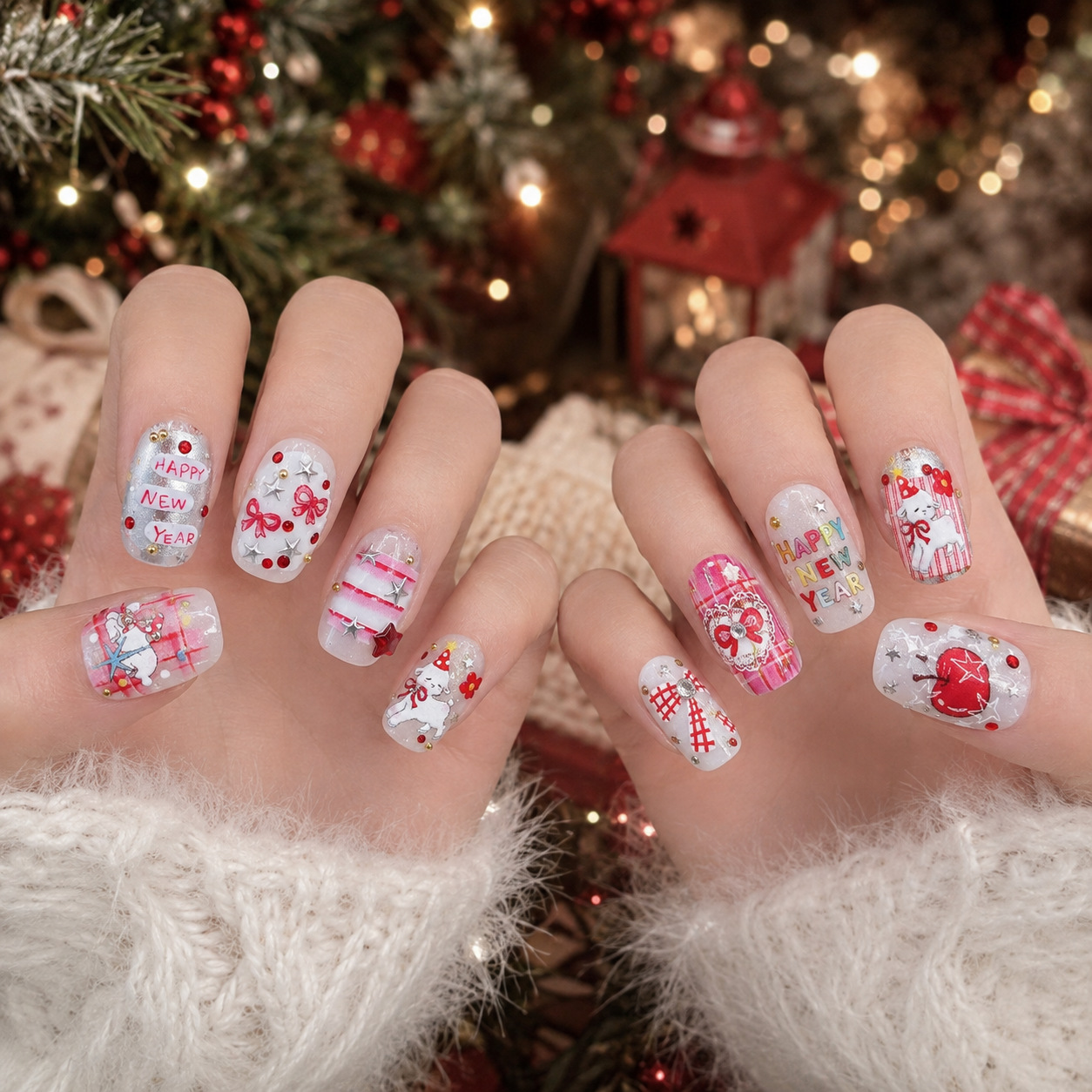 Feestelijke Rode 5D Kerst- en  - Nail Art Red Cherry recensie en prijs