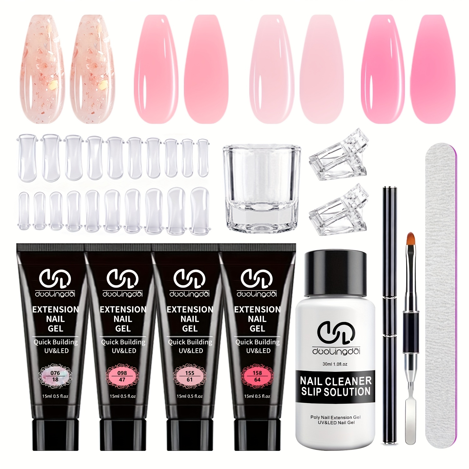 Poly Gel Nail Kit Starter met  - Polygel Nail Kit recensie en prijs