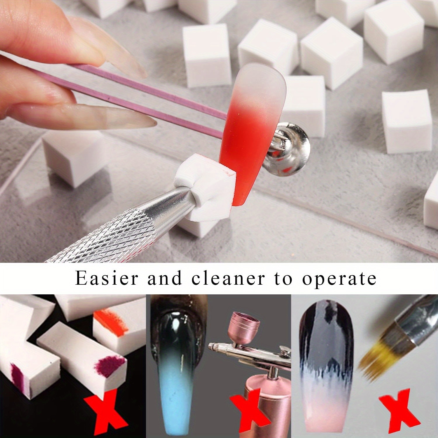 1/50/100 Stuks Vierkante Nail  - Nail Art Full Color recensie en prijs