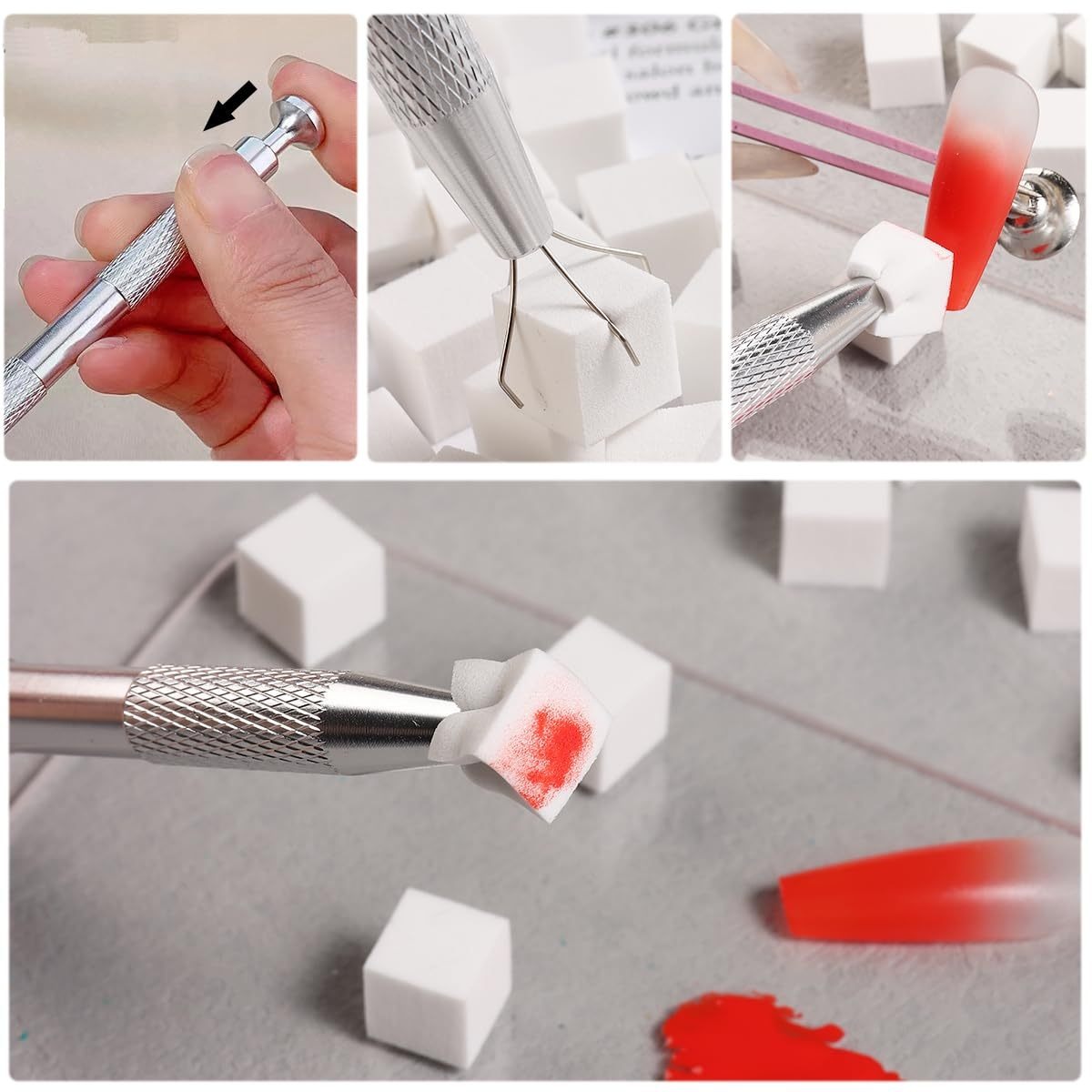 1/50/100 Stuks Vierkante Nail  - Nail Art Full Color recensie en prijs