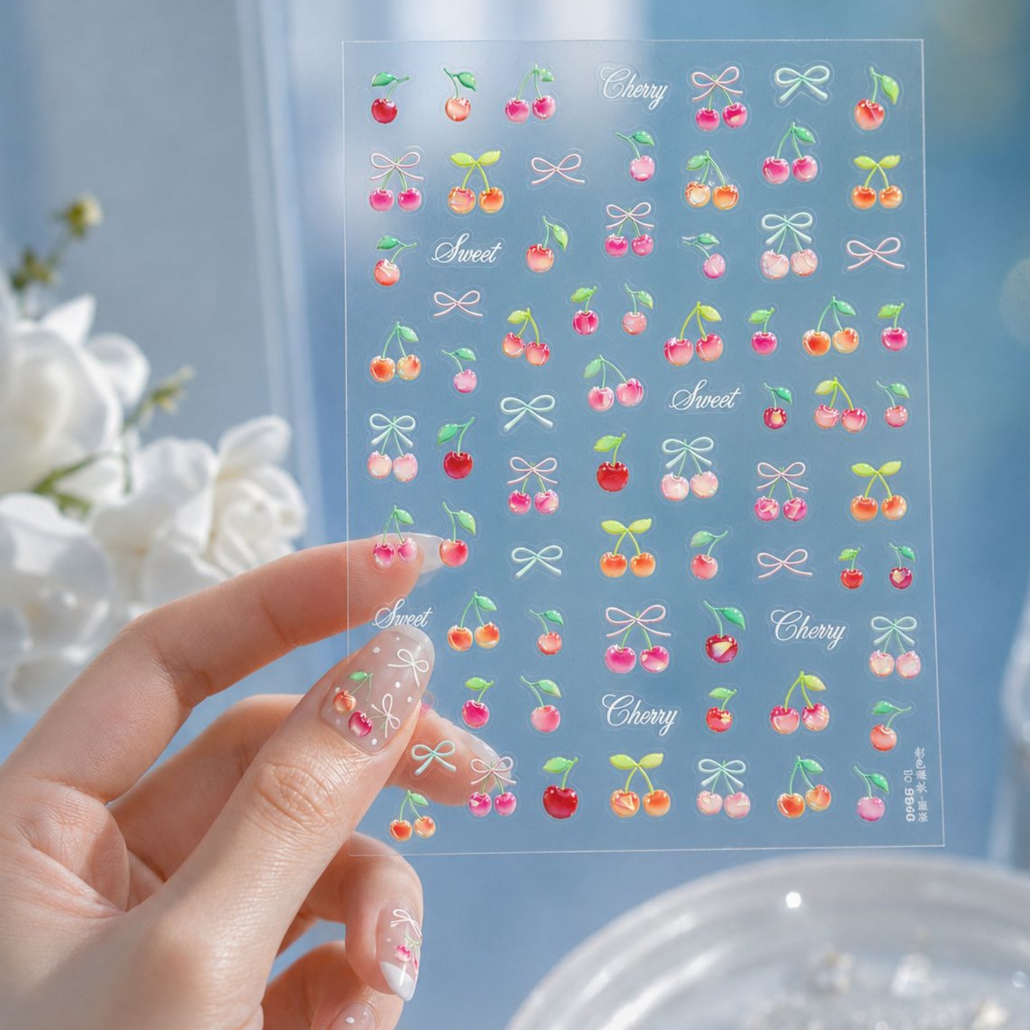 Leuke Jelly 5D Nail Art Sticke - Nail Art Red Cherry recensie en prijs