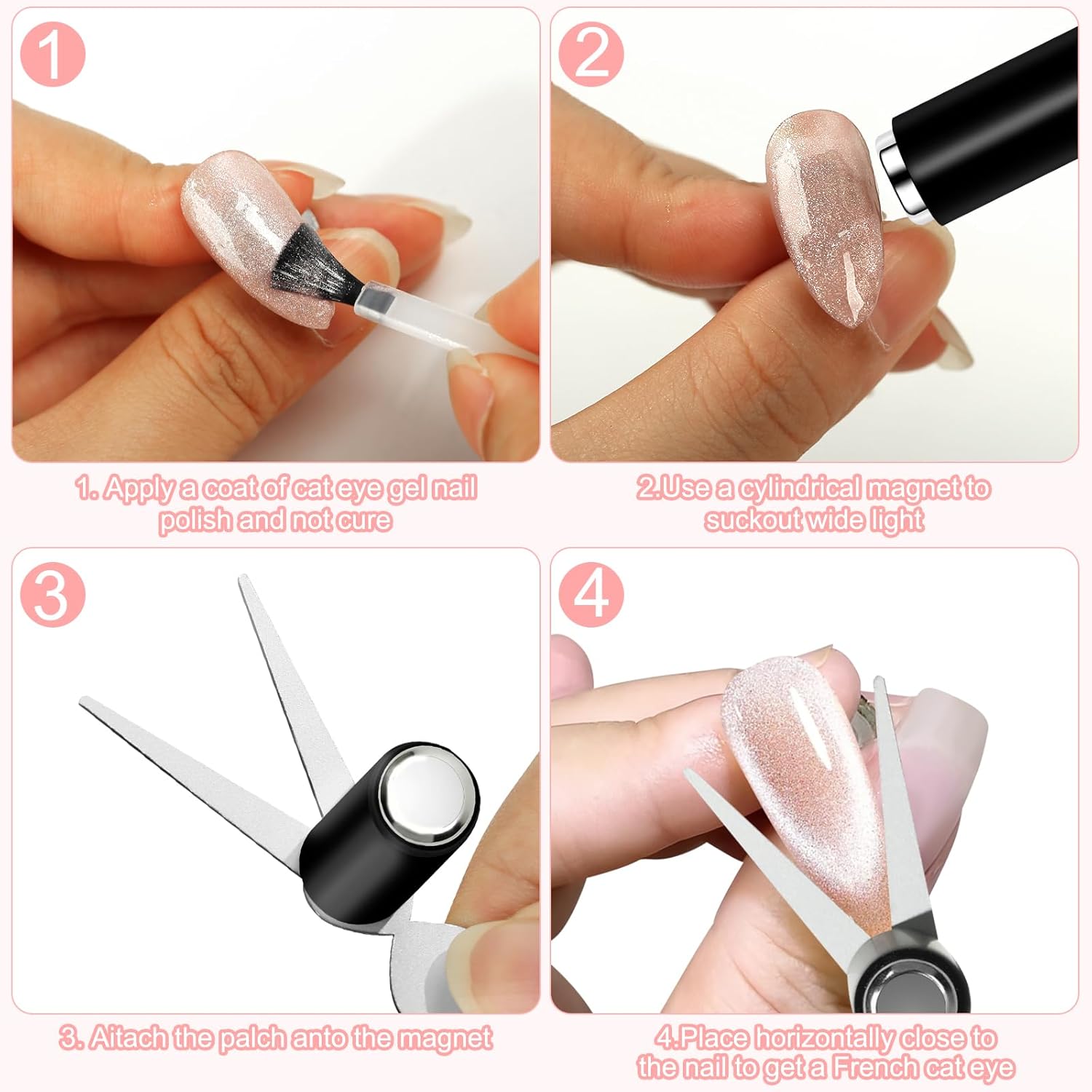 Dubbelzijdige nagelmagneten, F - Nail Art Full Color recensie en prijs
