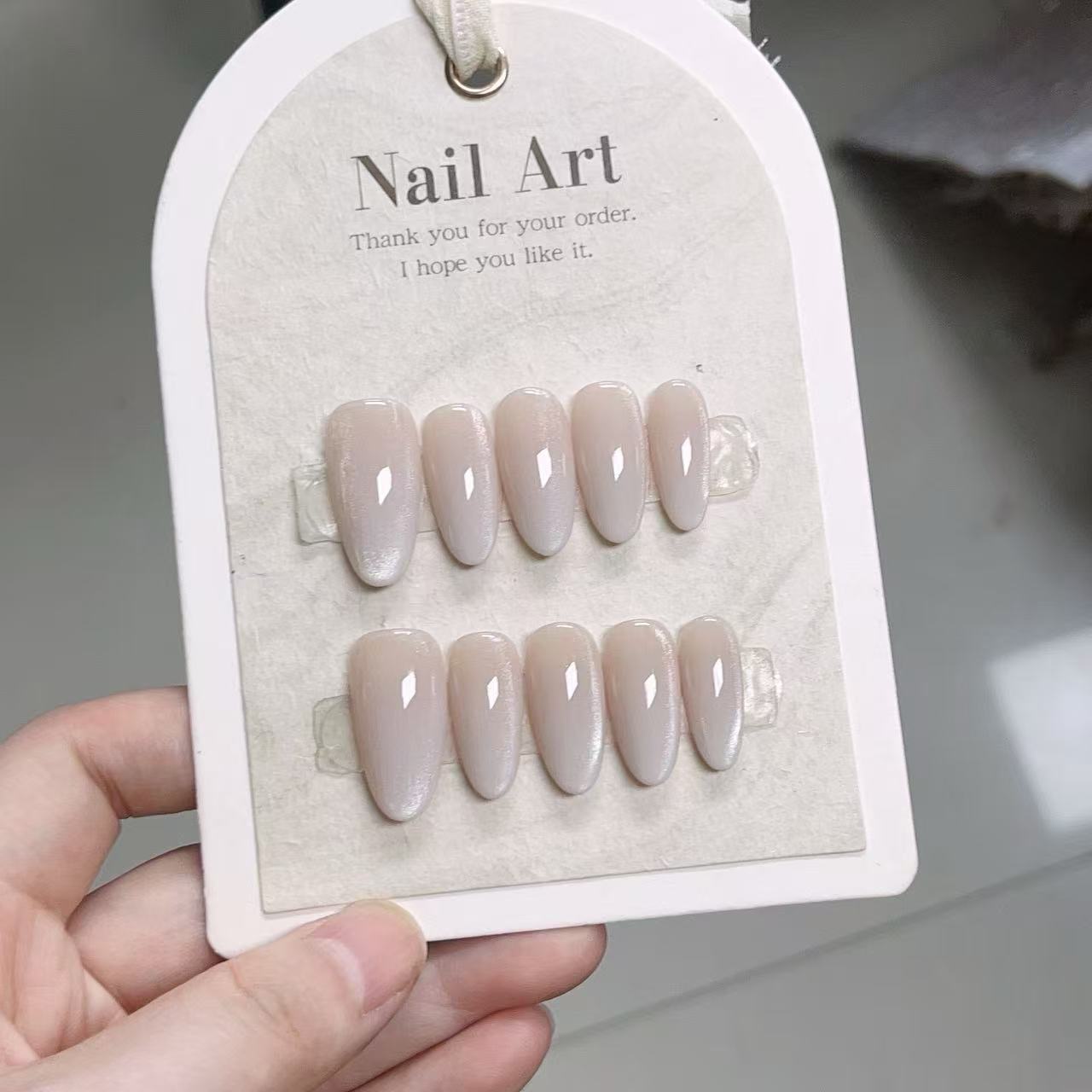 10 stuks effenkleurige handgem - Nail Art Full Color recensie en prijs