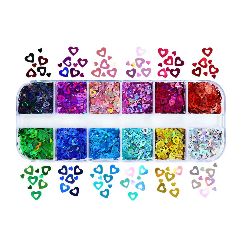 Holografische Liefde Hart Nail - Nail Art Valentine recensie en prijs