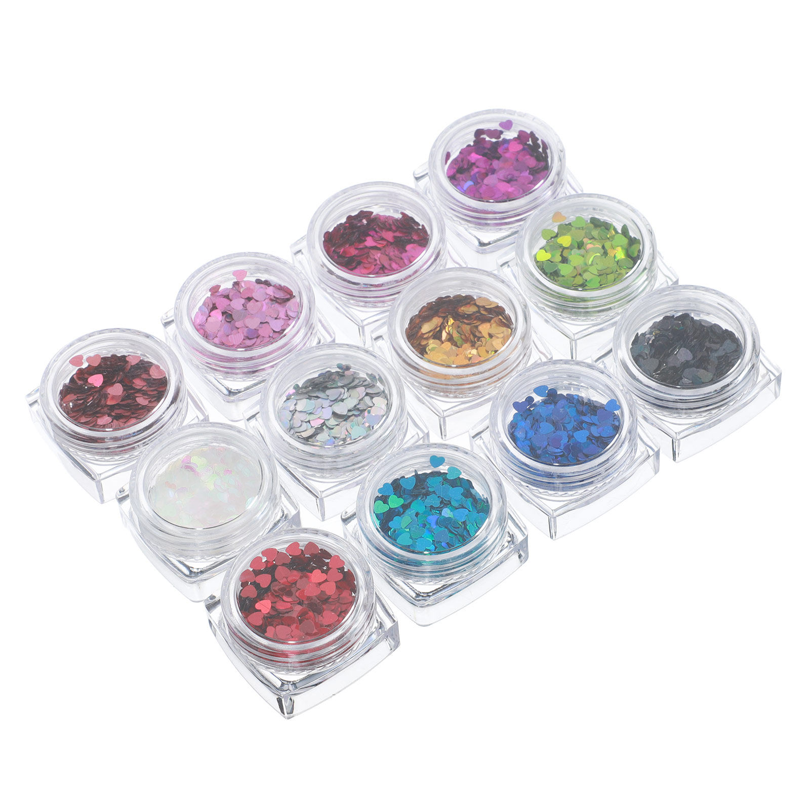 1Set Shining Heart Nail Paille - Nail Art Valentine recensie en prijs