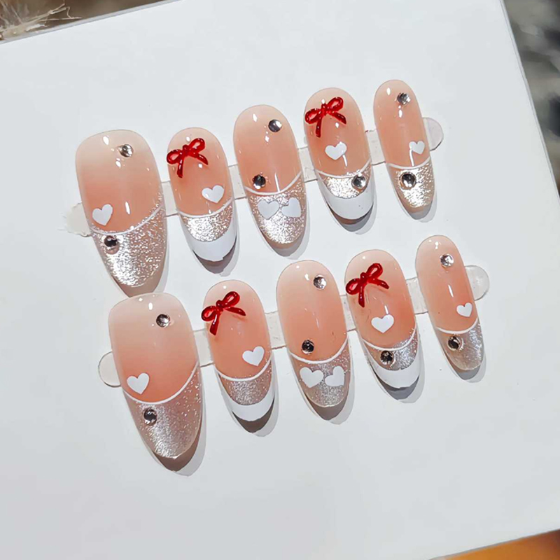 10 stuks Franse zoete, coole,  - Nail Art Fake Nails recensie en prijs