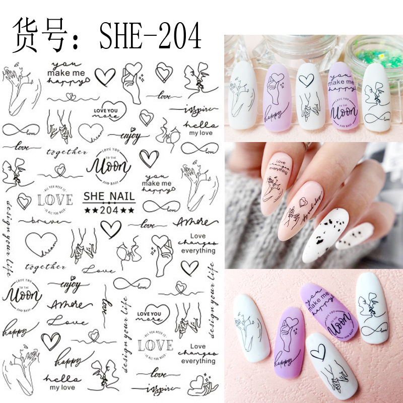 1 stuk Engelse alfabetletters  - Nail Art Valentine recensie en prijs