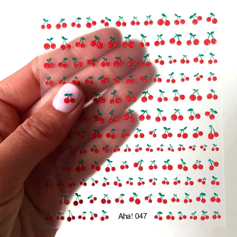 1 vel 3D Zoete Kers Fruit Nail - Nail Art Red Cherry recensie en prijs