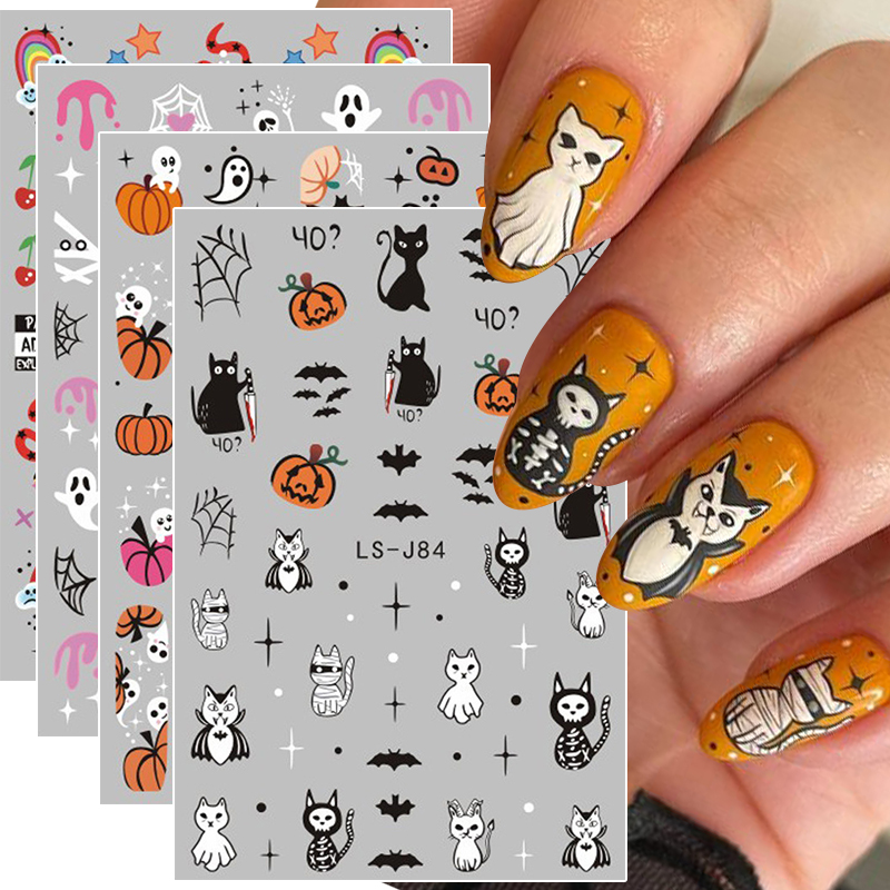 4 stuks Halloween Gothic 3D Na - Nail Art Vampire recensie en prijs