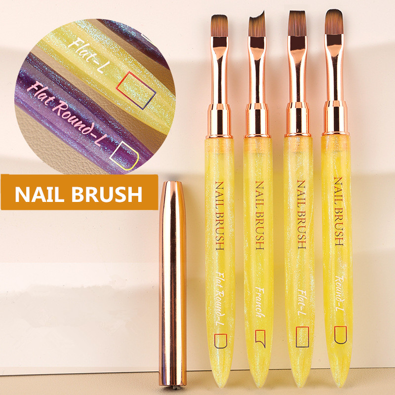 1PC Gel Brush Ovaal & Platte U - Nail Art Oval recensie en prijs