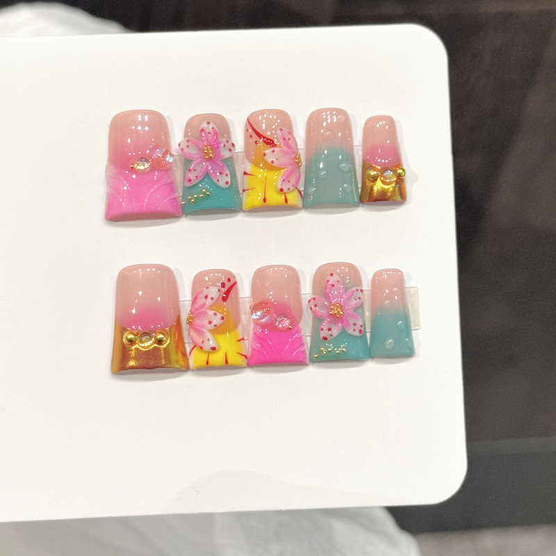 10st Oceaan Stijl Nepnagels Du - Nail Art Fake Nails recensie en prijs