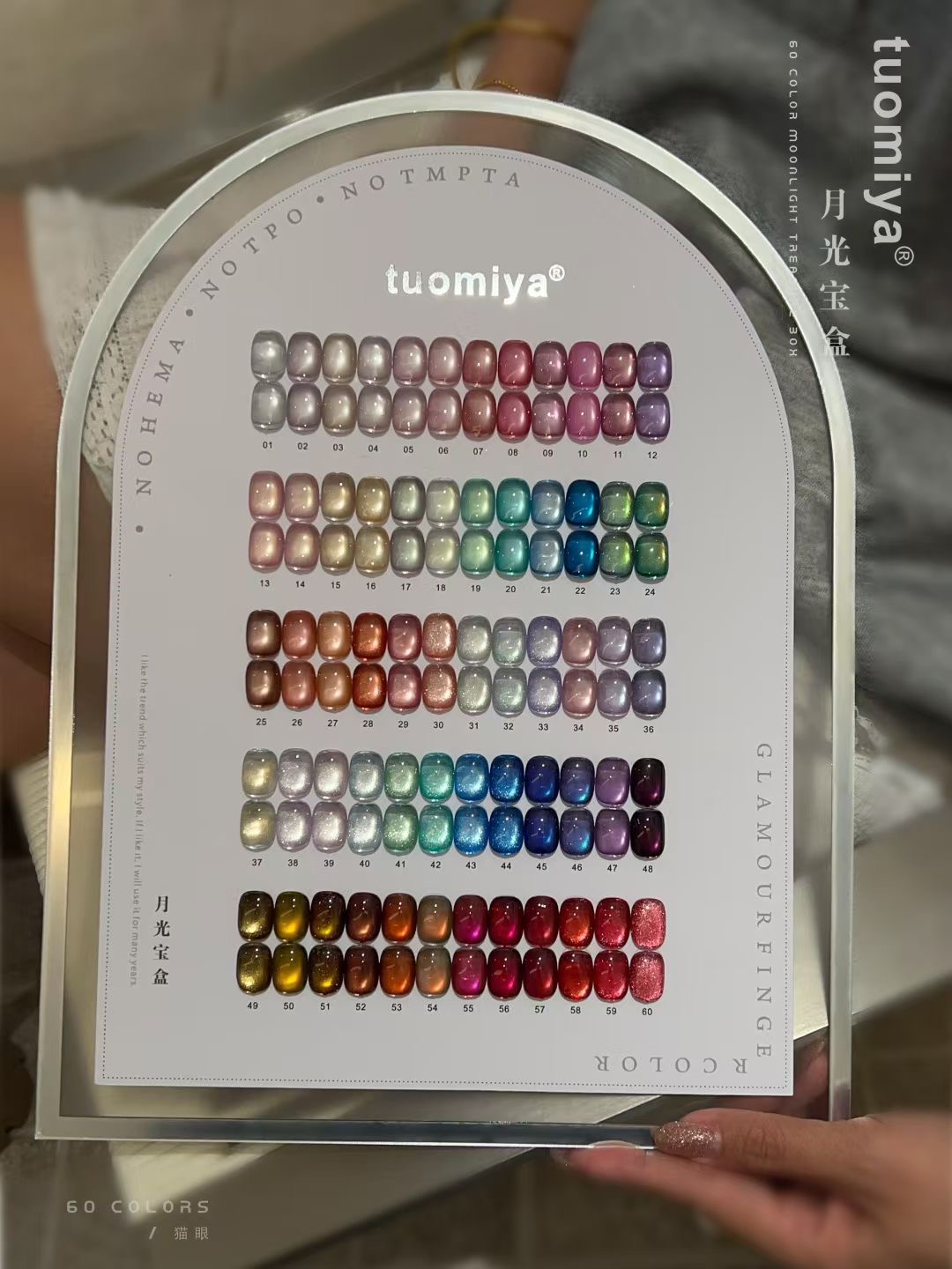 60-kleurige Moonlight Cat Eye  - Nail Art Full Color recensie en prijs