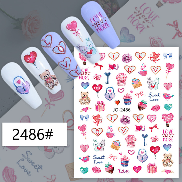3D Nagelsticker Decals Geometr - Nail Art Valentine recensie en prijs