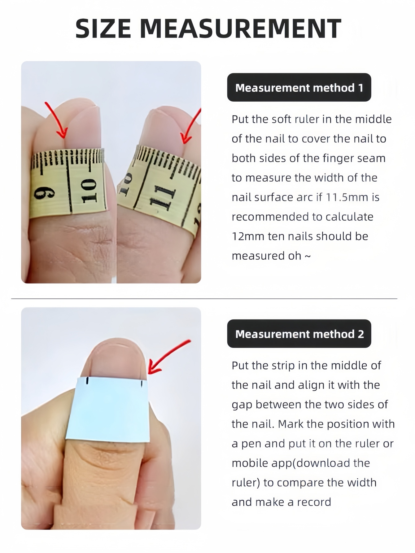 10 korte vierkante en ronde op - Nail Art Fake Nails recensie en prijs
