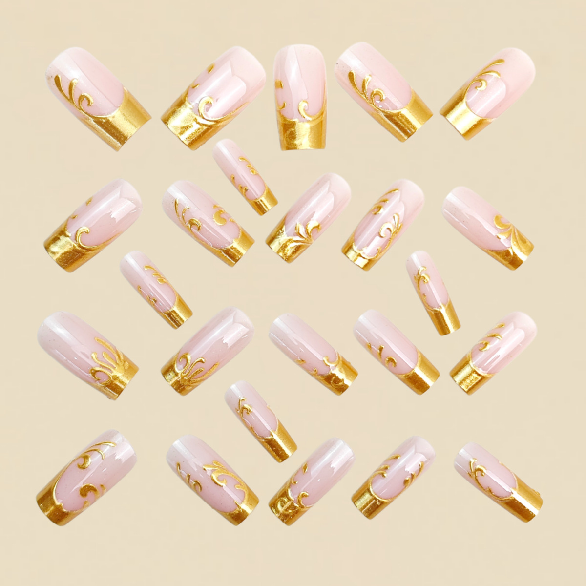 Middellange kunstnagels voor v - Nail Art Fake Nails recensie en prijs