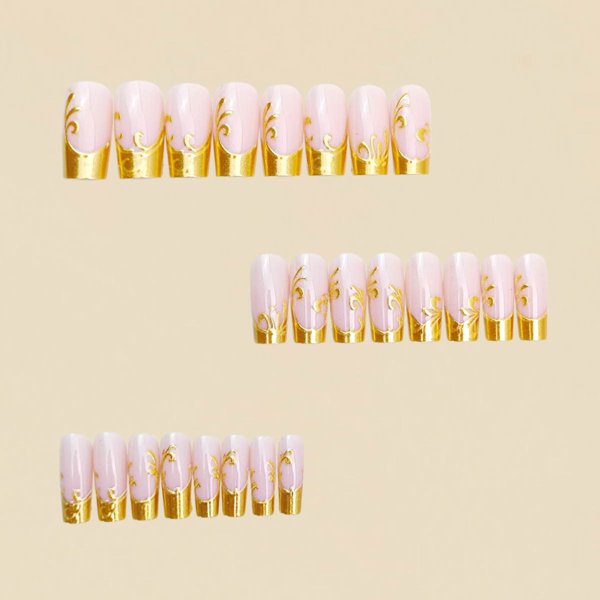 Middellange kunstnagels voor v - Nail Art Fake Nails recensie en prijs