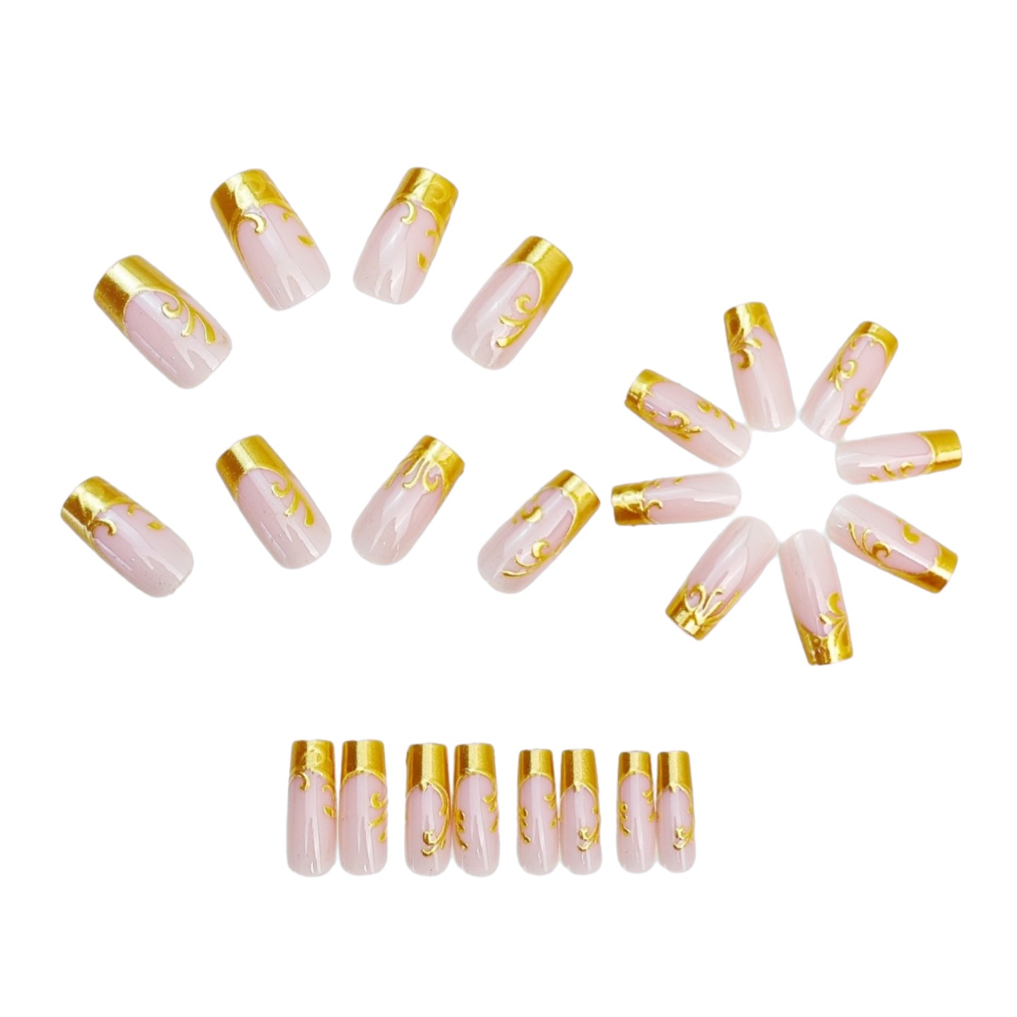 Middellange kunstnagels voor v - Nail Art Fake Nails recensie en prijs